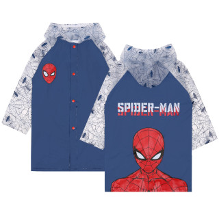 SpiderMan - Regenjas met capuchon, jongens, marineblauw
