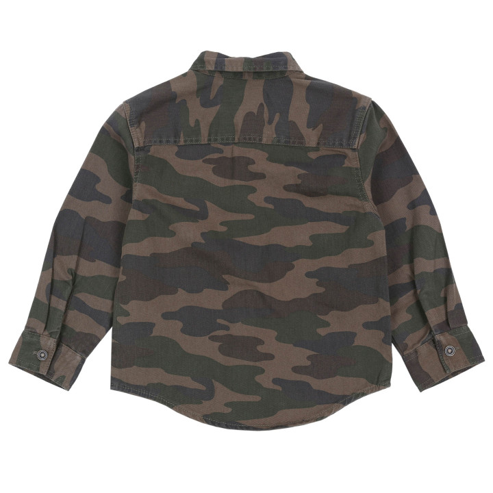 Camo blouse met lange mouwen