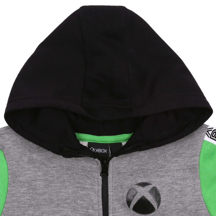 XBOX Eendelige pyjama VOOR GAMER, jumpsuit met capuchon, onesie voor jongens