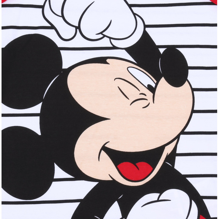 Wit gestreept T-shirt + rood Mickey Mouse slipje Disney