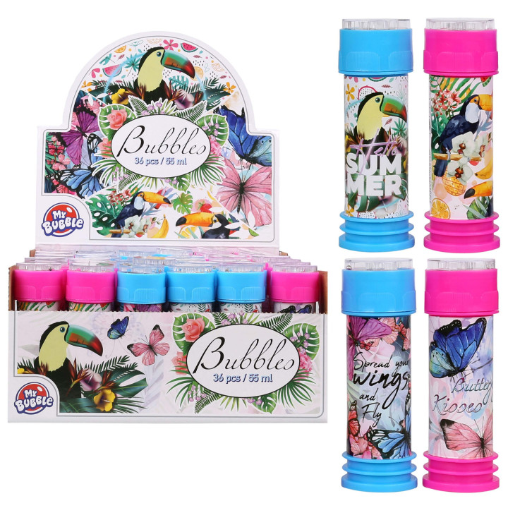Bellenblaas set met vlinderspel 55ml MY BUBBLE