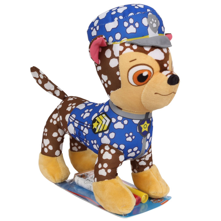 Paw Patrol Chase Knuffel/Mascotte om te Schilderen + 3 Stiften