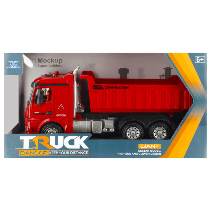 MEGA CREATIVE - Vrachtwagen - rode kipper, voor vanaf 6 jaar