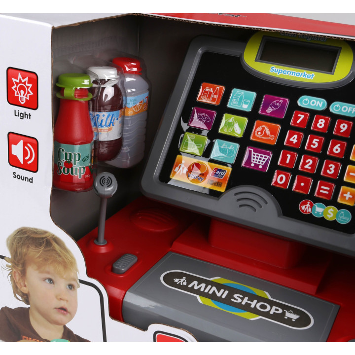 Mega Creative Kassa met accessoires voor kinderen, speelgoedwinkel, voor vanaf 3 jaar