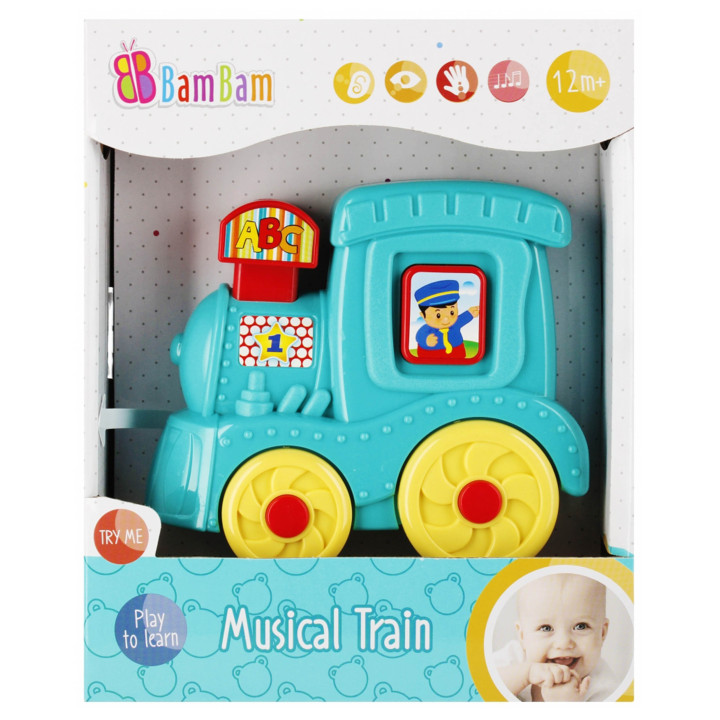 Muzikale Locomotief Educatief Speelgoed Bam Bam 12m+