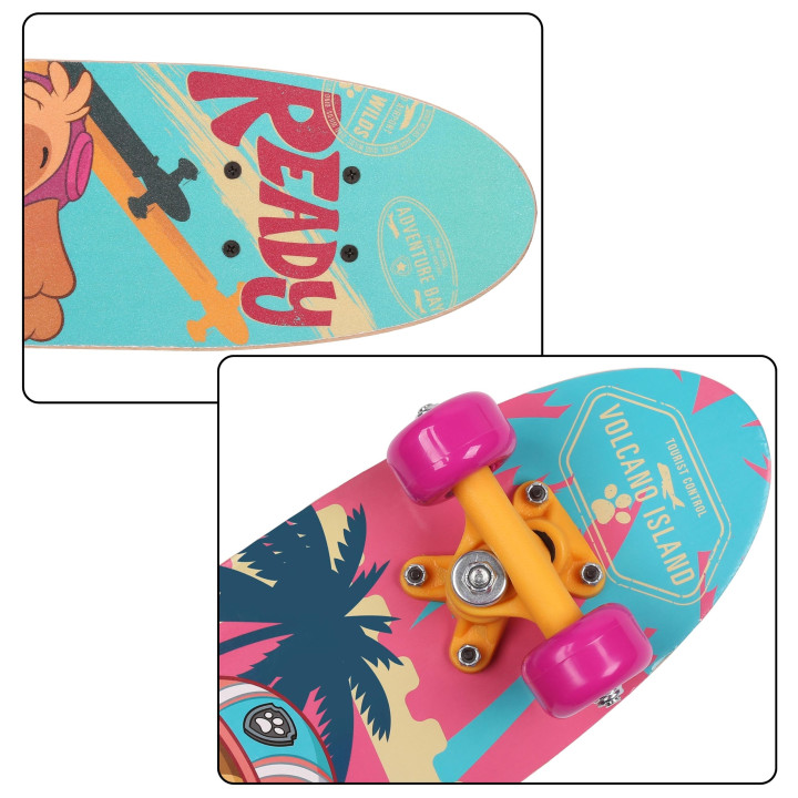 PAW PATROL Skye Liberty Houten skateboard voor kinderen 61cm, antislip, licht en stabiel 20-50kg