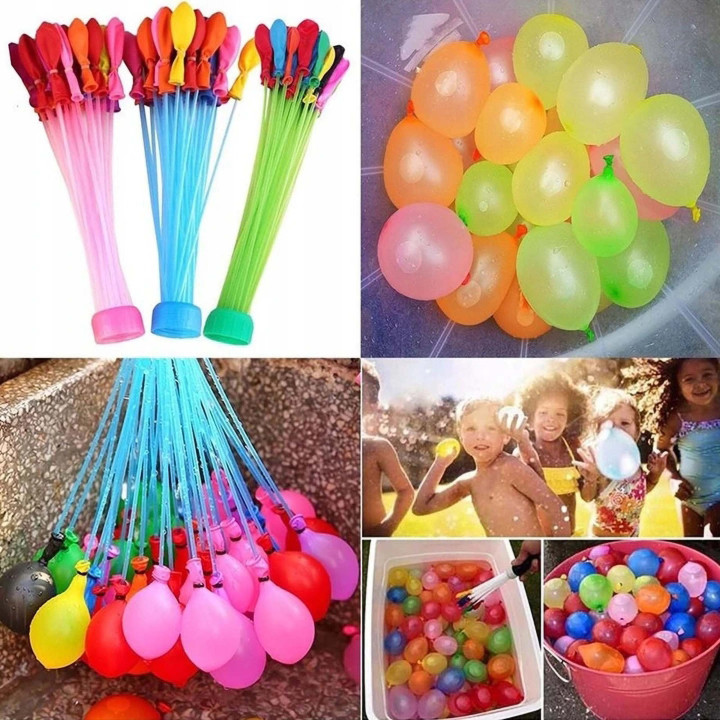 Waterballonnen, automatische waterbommetjes + draad/stiekjes