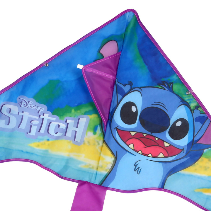 DISNEY Stitch GROTE vlieger voor kinderen, STEVIGE vlieger + lijn voor meisjes 95 cm