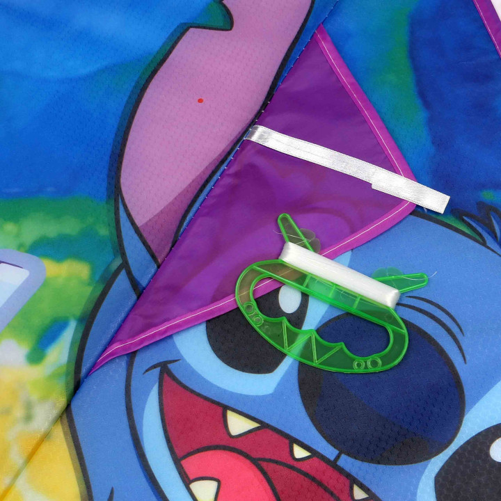 DISNEY Stitch GROTE vlieger voor kinderen, STEVIGE vlieger + lijn voor meisjes 95 cm