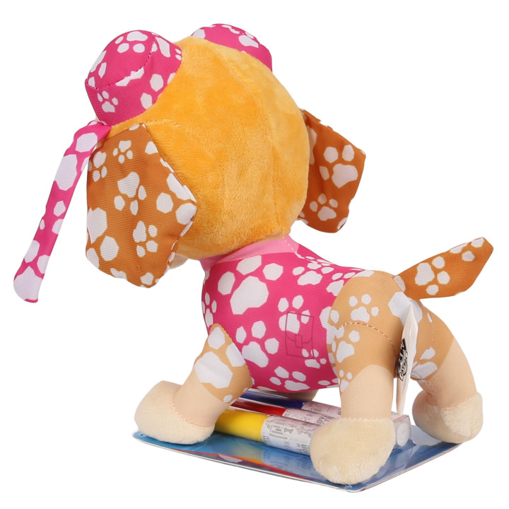 Paw Patrol Skye Knuffel/Mascotte om te Schilderen + 3 Stiften