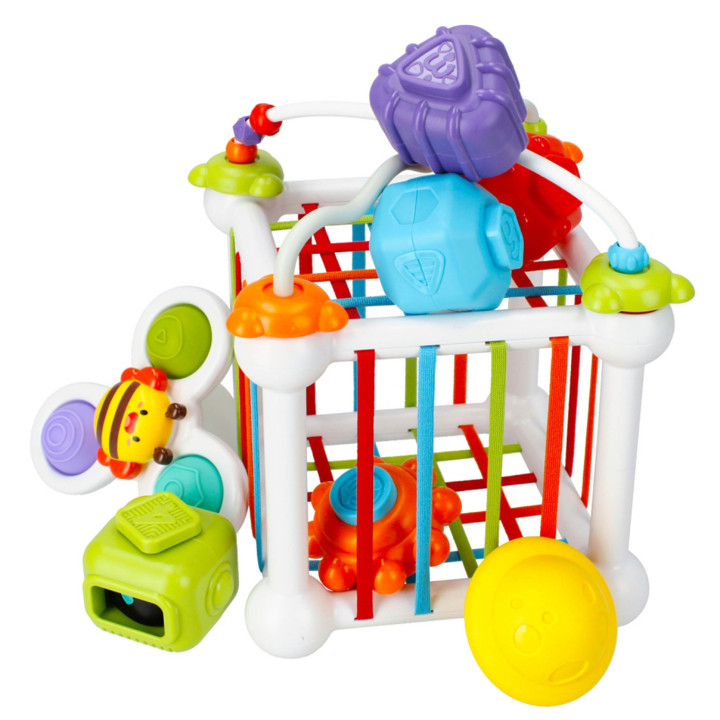 BamBam  - Sensorische blokken met accessoires en sensorische sorteerder 18m+