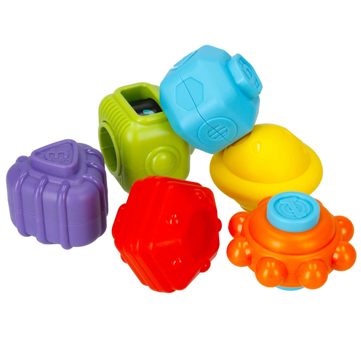 BamBam  - Sensorische blokken met accessoires en sensorische sorteerder 18m+