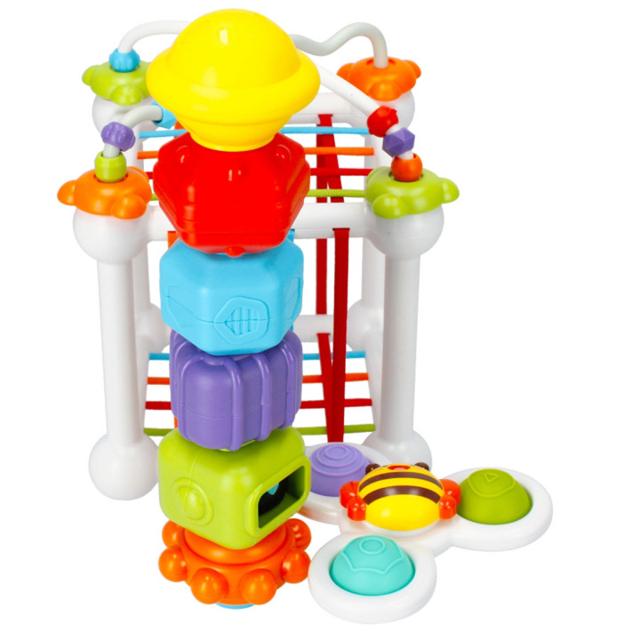 BamBam  - Sensorische blokken met accessoires en sensorische sorteerder 18m+