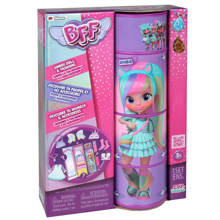 Cry Babies BFF - Jenna Pop + Accessoires 3+