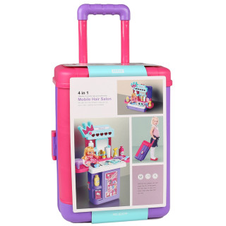 Mega Creative - Kapper, kapsalon in een koffer voor kinderen, 4in1