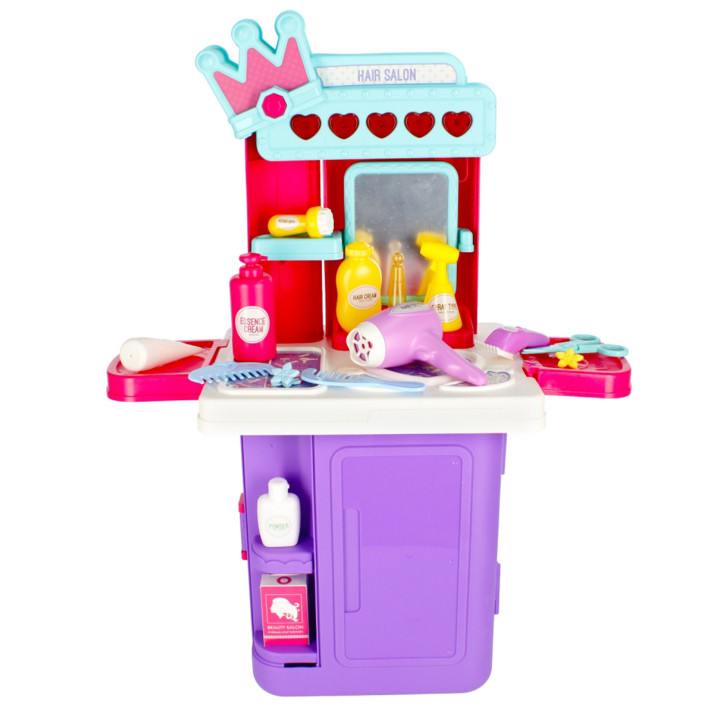 Mega Creative - Kapper, kapsalon in een koffer voor kinderen, 4in1