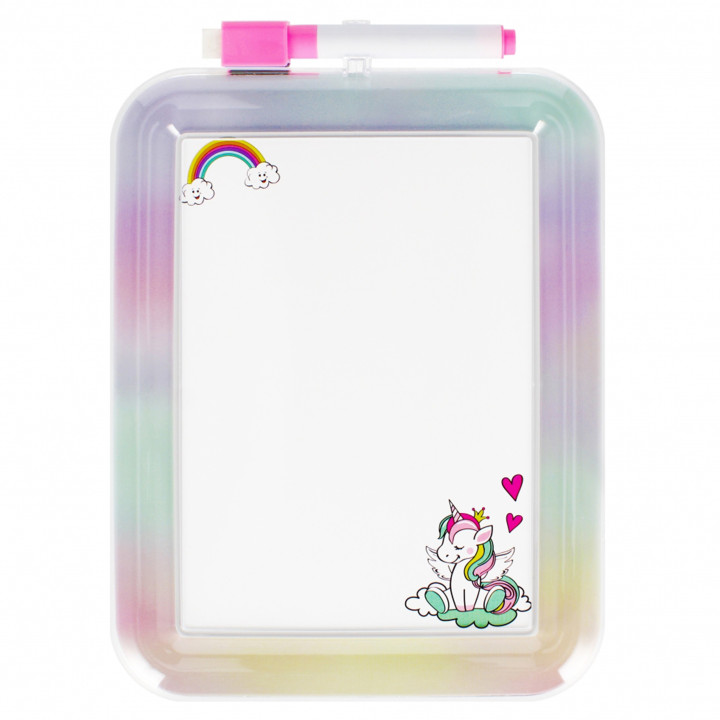 Unicorn whiteboard met marker 25x19x1 cm STARPAK