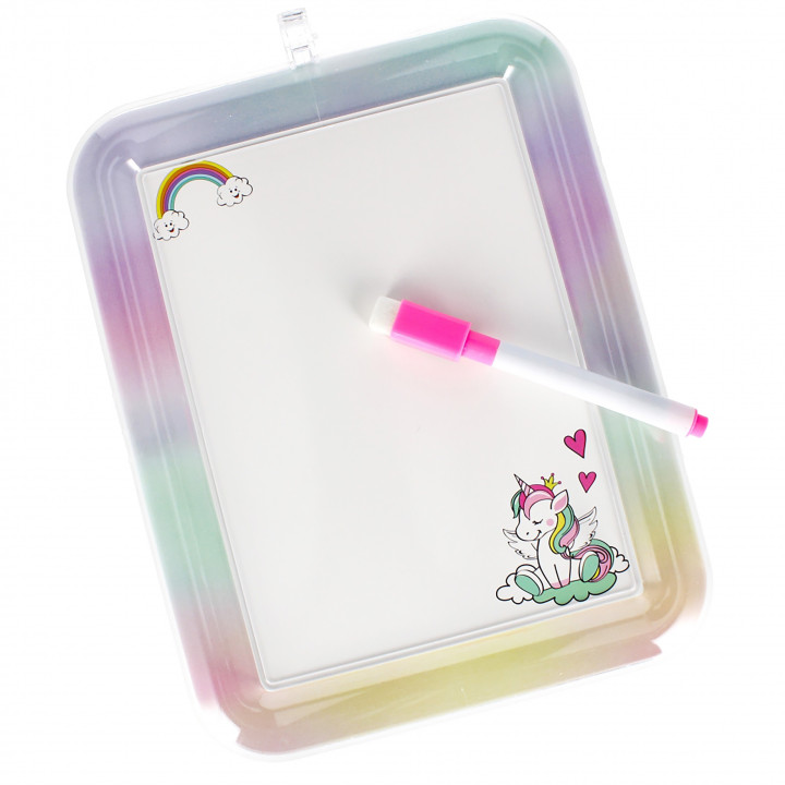 Unicorn whiteboard met marker 25x19x1 cm STARPAK