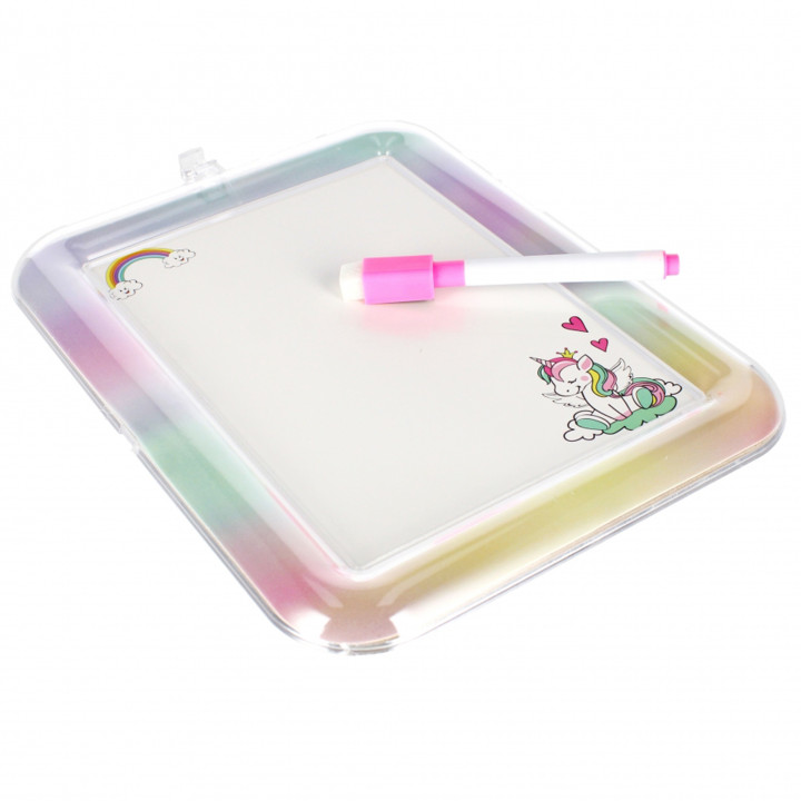 Unicorn whiteboard met marker 25x19x1 cm STARPAK