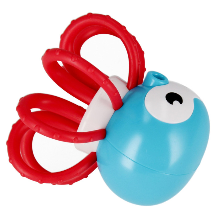 Bam Bam - Babyset: 2x rammelaar - krab, octopus