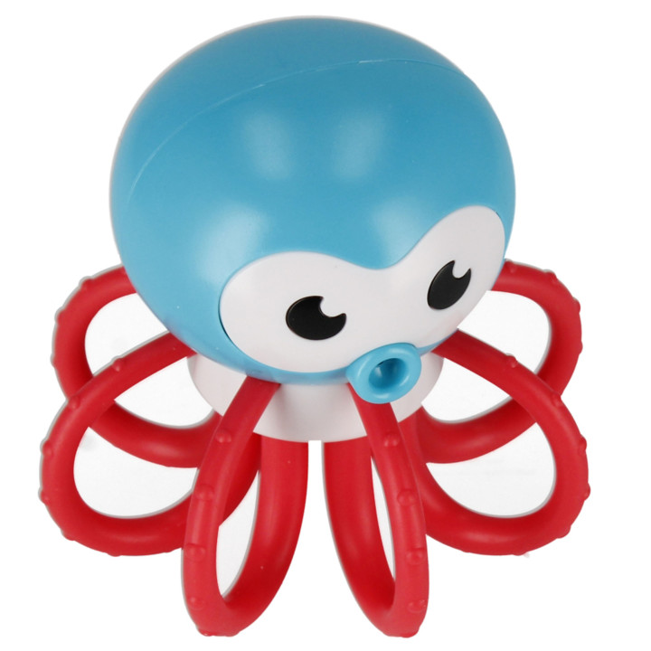 Bam Bam - Babyset: 2x rammelaar - krab, octopus