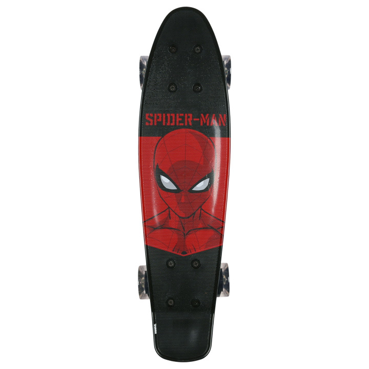 MARVEL Spider-Man Kinder skateboard FISH SKATEBOARD 55cm, anti-slip, lichtgewicht, STABLE tot 50 kg