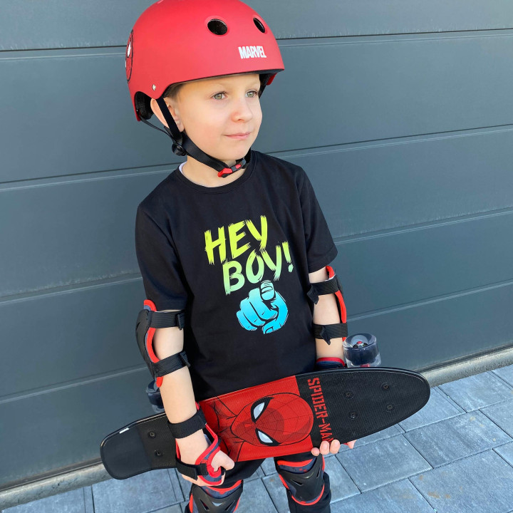 MARVEL Spider-Man Kinder skateboard FISH SKATEBOARD 55cm, anti-slip, lichtgewicht, STABLE tot 50 kg