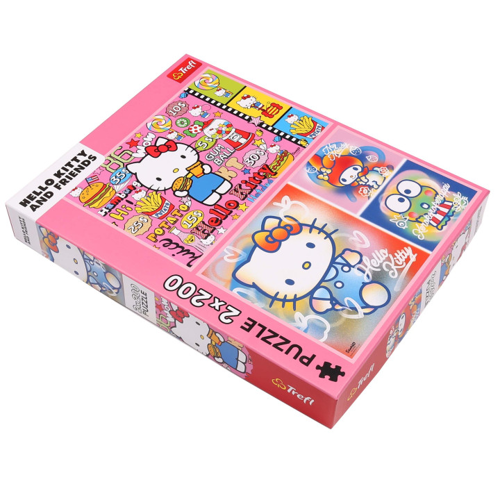 Hello Kitty en Vriendjes puzzel 2x200 elementen TREFL