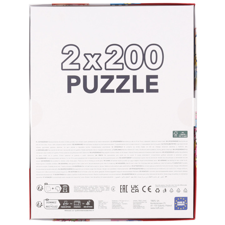 Hello Kitty en Vriendjes puzzel 2x200 elementen TREFL