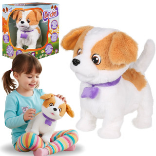 Puppy Luv - INTERACTIEVE Jack Russell Terrier-puppy, pluche WANDELENDE puppy, speelgoed voor kinderen Dexter 2+