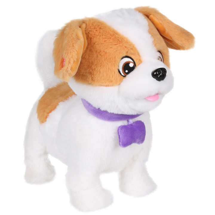 Puppy Luv - INTERACTIEVE Jack Russell Terrier-puppy, pluche WANDELENDE puppy, speelgoed voor kinderen Dexter 2+