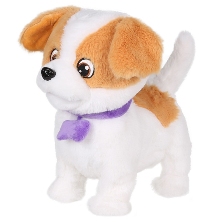 Puppy Luv - INTERACTIEVE Jack Russell Terrier-puppy, pluche WANDELENDE puppy, speelgoed voor kinderen Dexter 2+