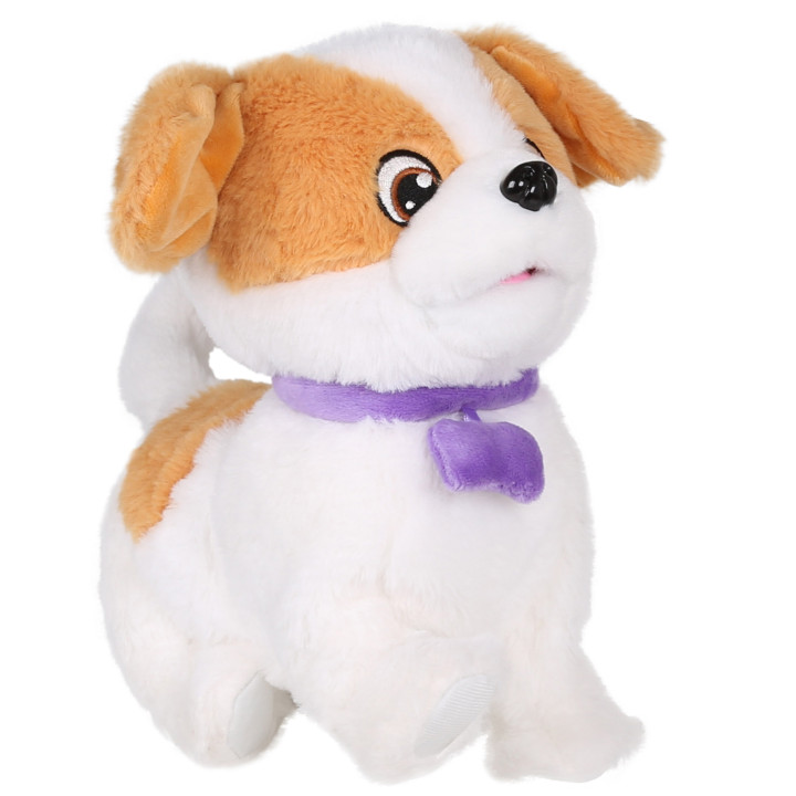 Puppy Luv - INTERACTIEVE Jack Russell Terrier-puppy, pluche WANDELENDE puppy, speelgoed voor kinderen Dexter 2+