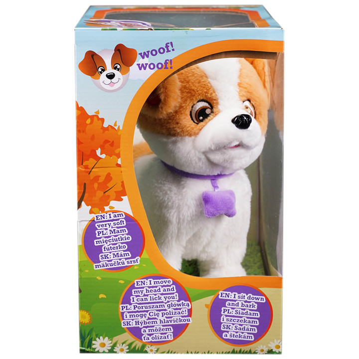 Puppy Luv - INTERACTIEVE Jack Russell Terrier-puppy, pluche WANDELENDE puppy, speelgoed voor kinderen Dexter 2+