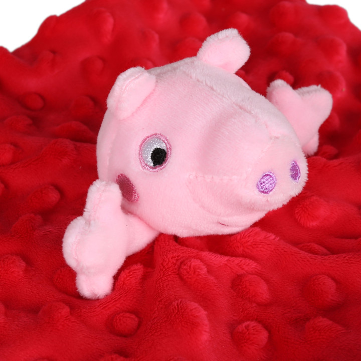 Peppa Pig Deken, knuffeldoekje voor baby's, Sleeper, Soother 24x24cm, 0-12m