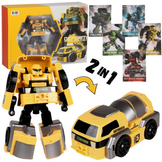 Transformerend speelgoed, gele robotauto 2-in-1, speelgoed voor kinderen TRANSFORMERS 3+ MEGA CREATIVE