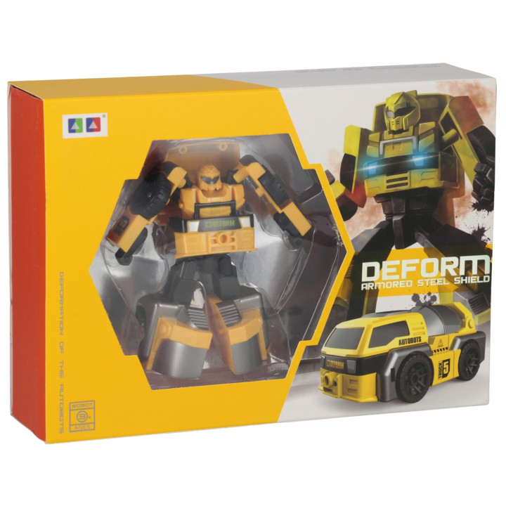 Transformerend speelgoed, gele robotauto 2-in-1, speelgoed voor kinderen TRANSFORMERS 3+ MEGA CREATIVE