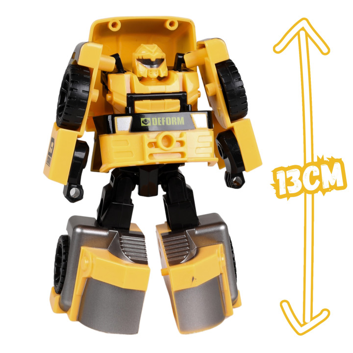 Transformerend speelgoed, gele robotauto 2-in-1, speelgoed voor kinderen TRANSFORMERS 3+ MEGA CREATIVE