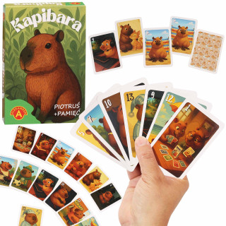 Klassiek kaartspel CAPYBARA, kinderspel, speelkaarten, familiespel 3+