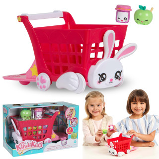 Kindi Kids Winkelwagen + 2st. Shopkins, Kindi Kids poppen accessoires speelgoed