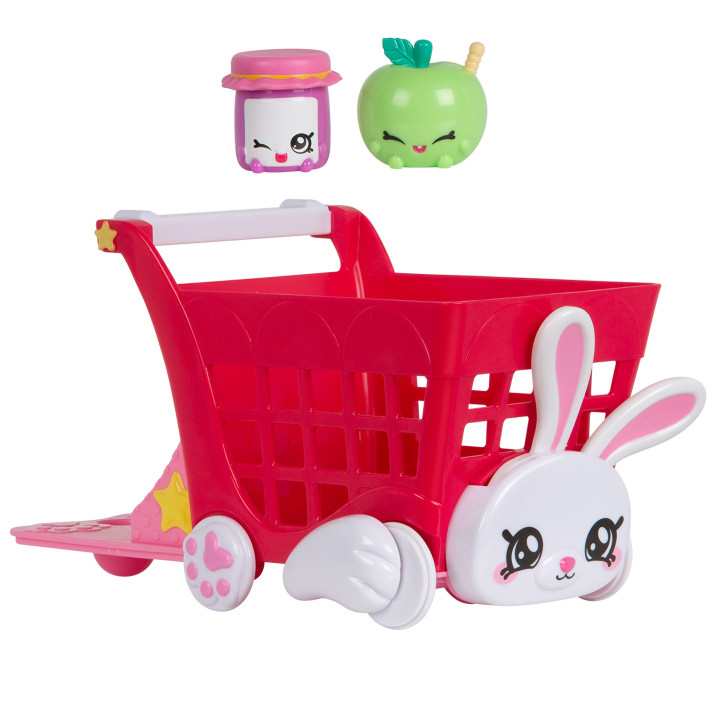 Kindi Kids Winkelwagen + 2st. Shopkins, Kindi Kids poppen accessoires speelgoed