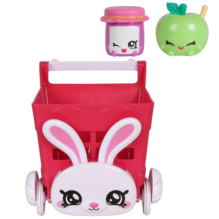 Kindi Kids Winkelwagen + 2st. Shopkins, Kindi Kids poppen accessoires speelgoed