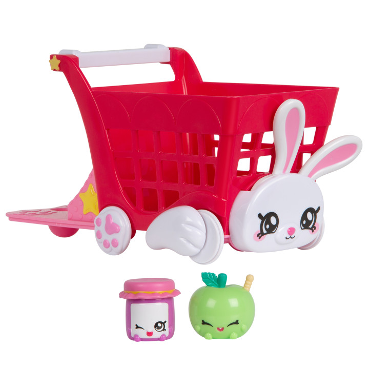 Kindi Kids Winkelwagen + 2st. Shopkins, Kindi Kids poppen accessoires speelgoed