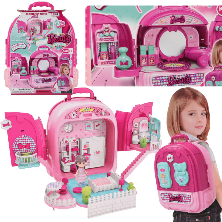 Kaptafel in een koffer, 3in1 voor meisjes, 3+ MEGA CREATIVE