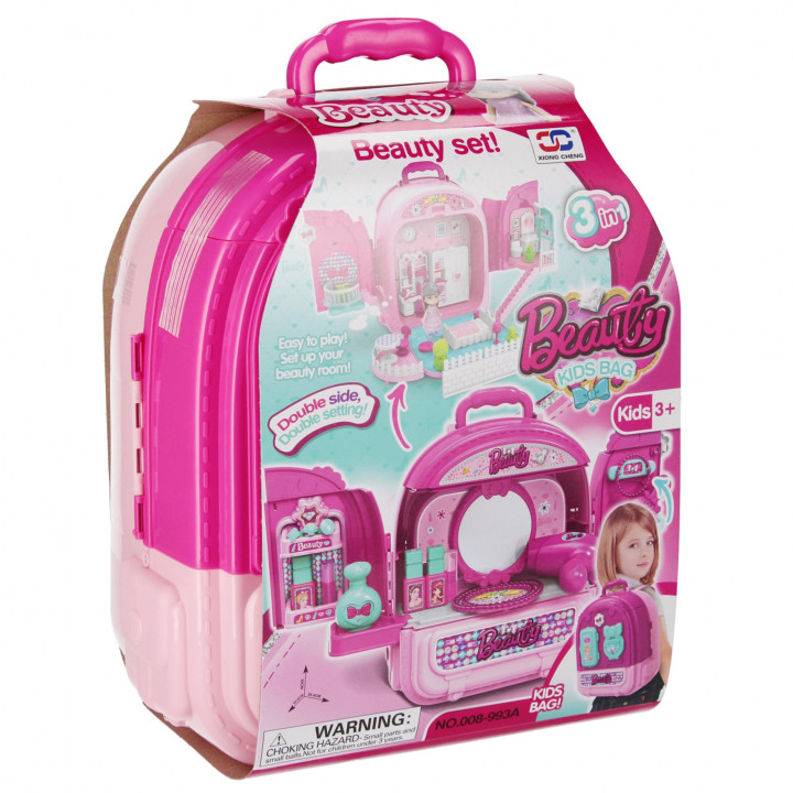 Kaptafel in een koffer, 3in1 voor meisjes, 3+ MEGA CREATIVE