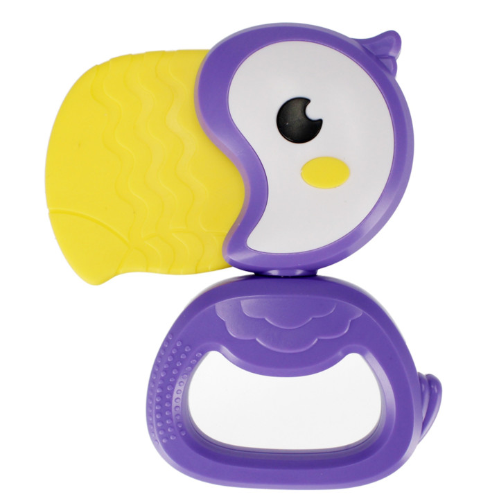 Bam Bam - Set babyspeelgoed: 3x dierenrammelaars zebra, haas, toekan