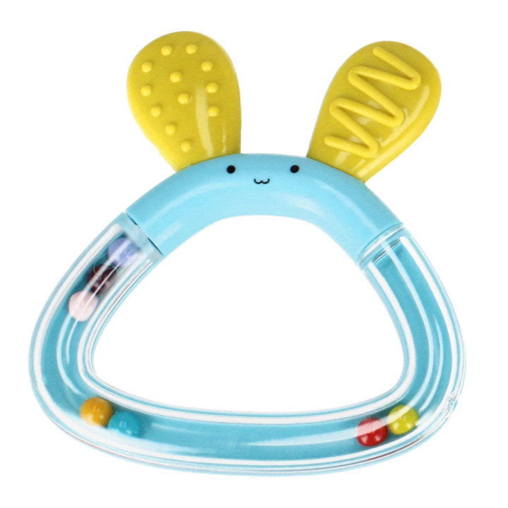 Bam Bam - Set babyspeelgoed: 3x dierenrammelaars zebra, haas, toekan