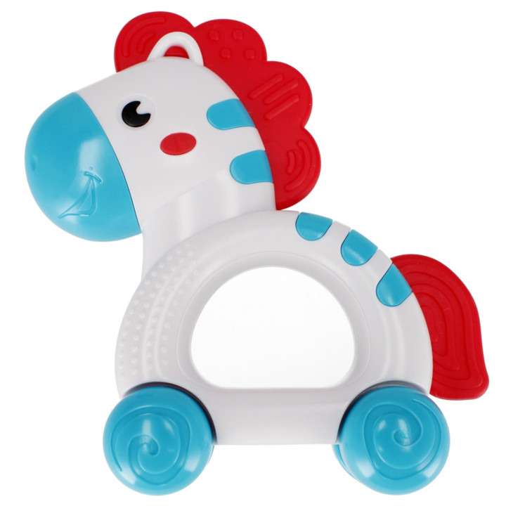 Bam Bam - Set babyspeelgoed: 3x dierenrammelaars zebra, haas, toekan