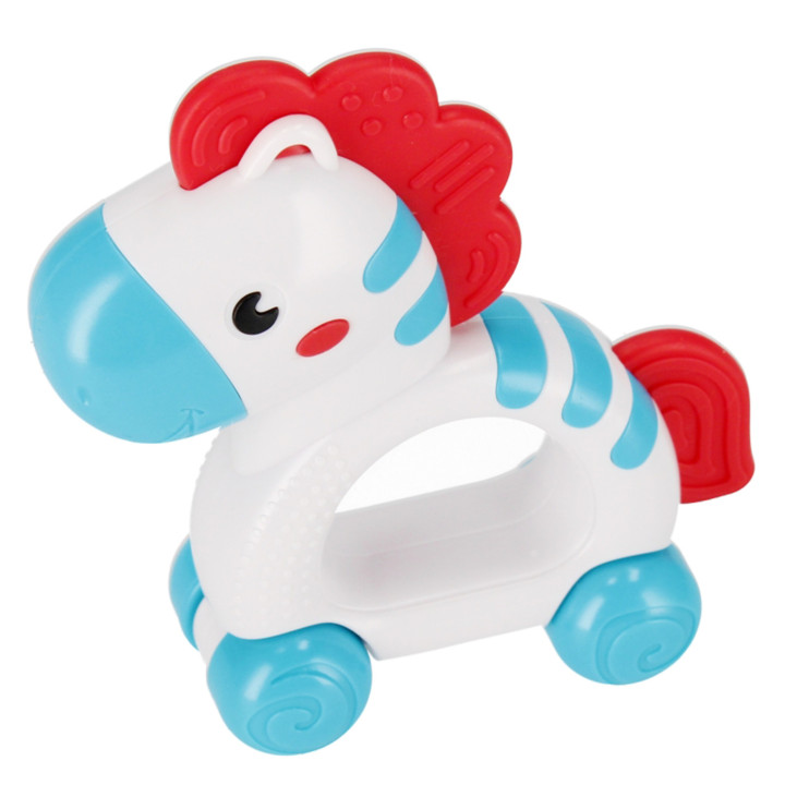 Bam Bam - Set babyspeelgoed: 3x dierenrammelaars zebra, haas, toekan