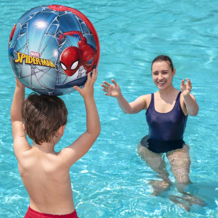 MARVEL Spider Man STRANDBAL voor kinderen, OPBLAASBAARE strandbal voor water 51 cm